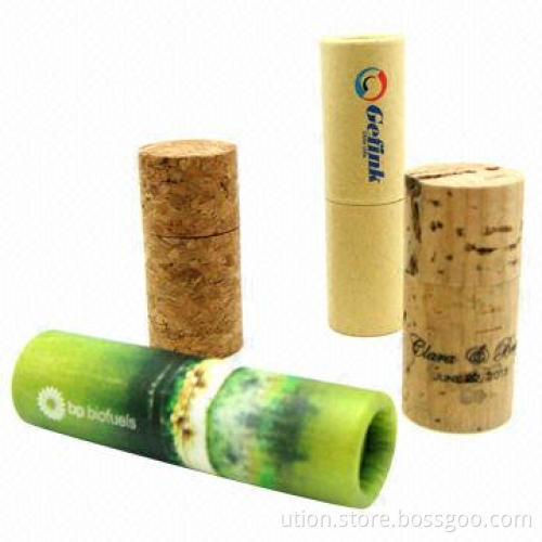 Wine Bottle USB Flash Drive, Wooden Design, 1 to 32GB Memory Capacity